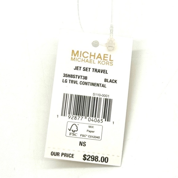 Michael Kors Large Continental Wallet Black Signature - Picture 9 of 9